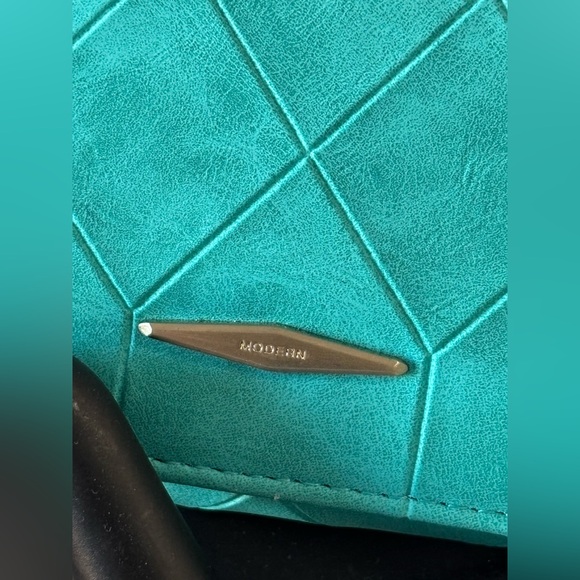 Botusi Long Wallet  PU Leather Turquoise - Picture 2 of 9